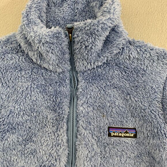Patagonia Los Gatos 1/4 Zip Womens Size Small Blue Sherpa Fleece Pullover - Picture 2 of 16